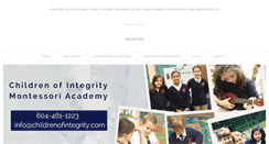 Desktop Screenshot of childrenofintegrity.com